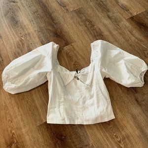 State Full Sleeve White Top